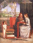 Dante Gabriel Rossetti The Girlhood of Mary Virgin oil painting reproduction